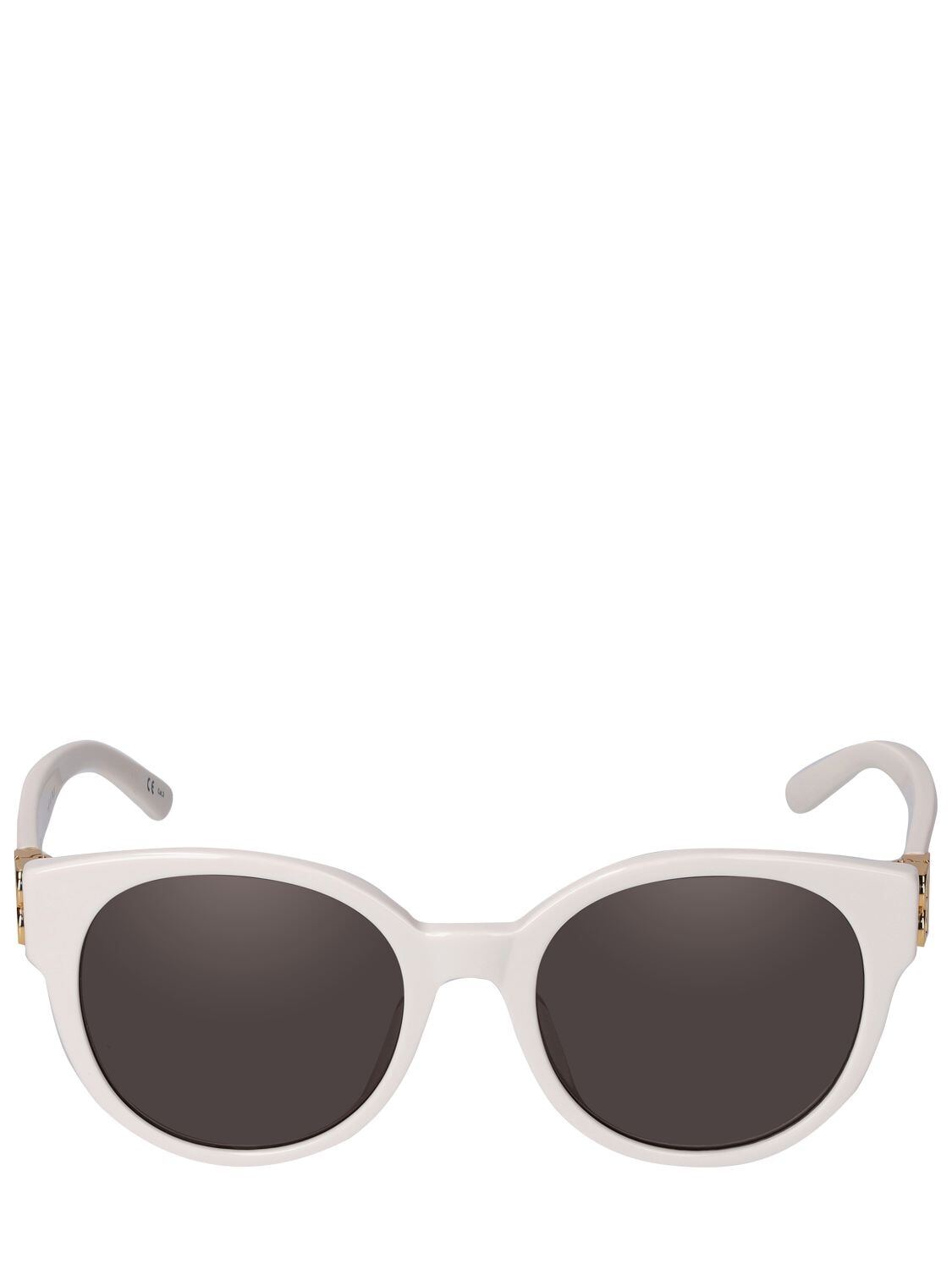 BALENCIAGA Af 0134sa Round Sunglasses in white