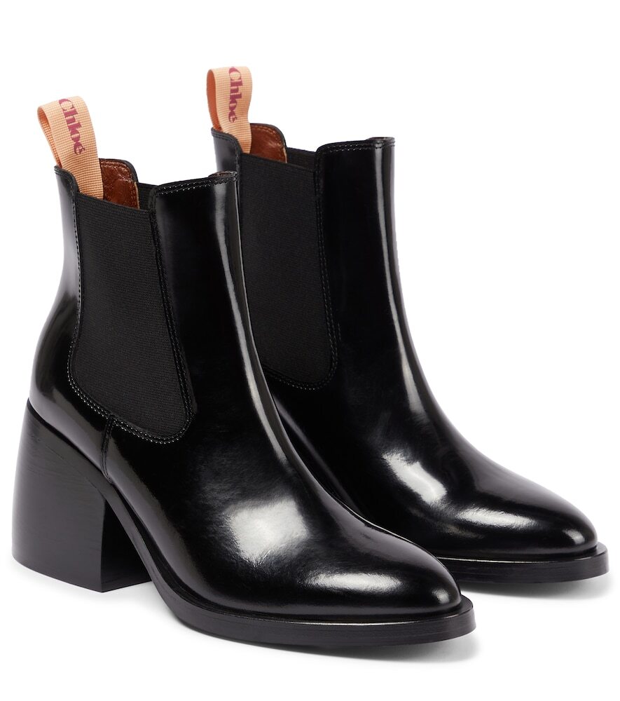 See By Chloé July leather ankle boots in black