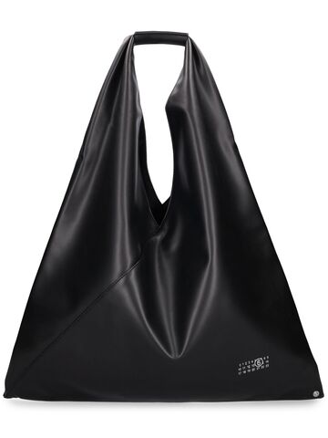 mm6 maison margiela classic japanese shoulder bag in black