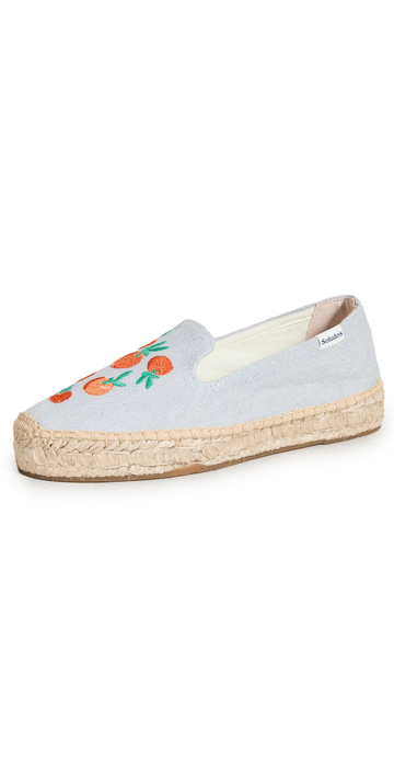 Soludos Clementine Platform Espadrilles in chambray