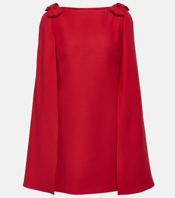 valentino crêpe couture minidress in red