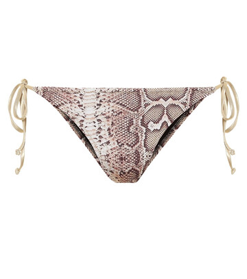 Reina Olga Exclusive to Mytheresa – Miami printed bikini bottoms in beige