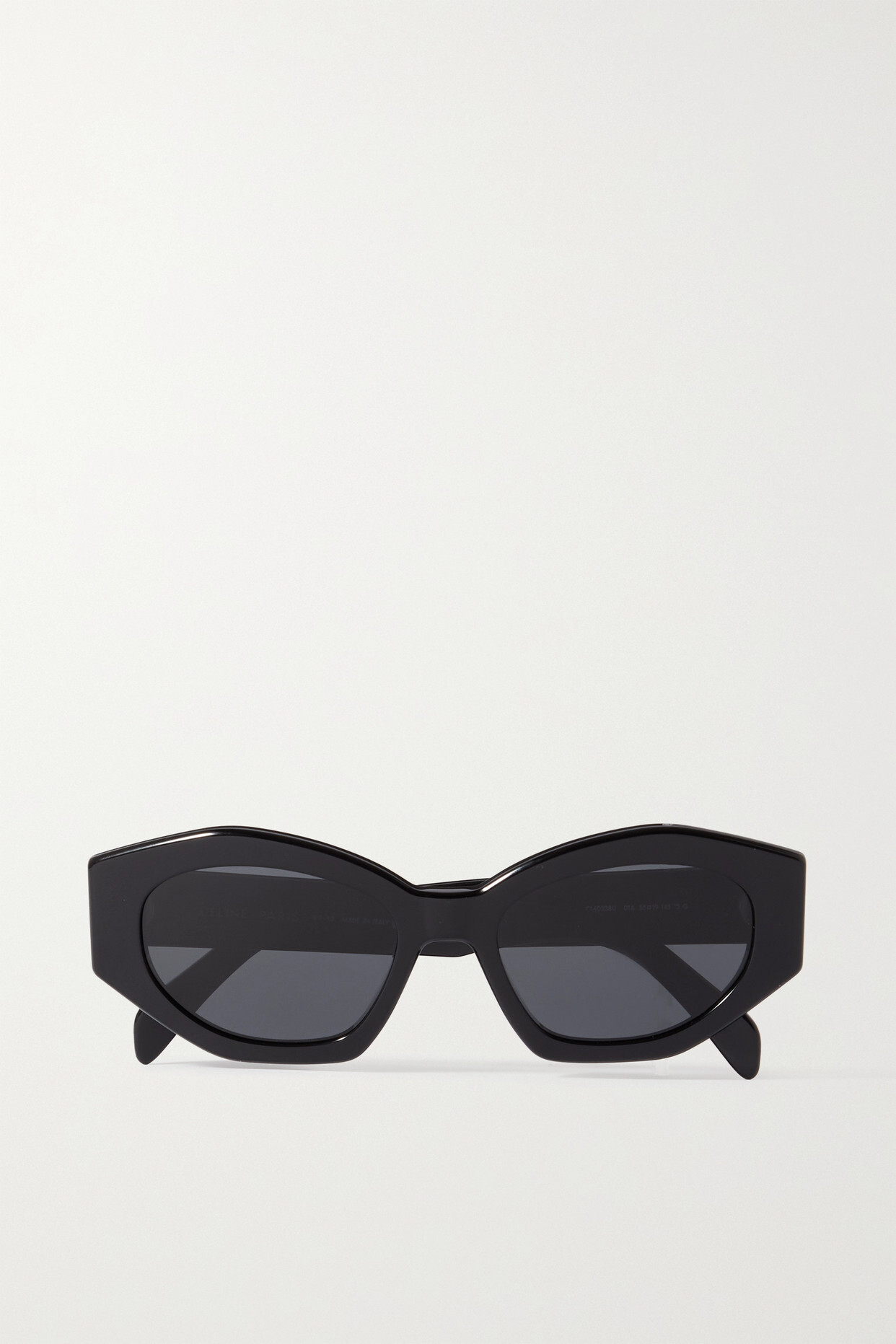 CELINE Eyewear - Triomphe Cat-eye Acetate Sunglasses - Black