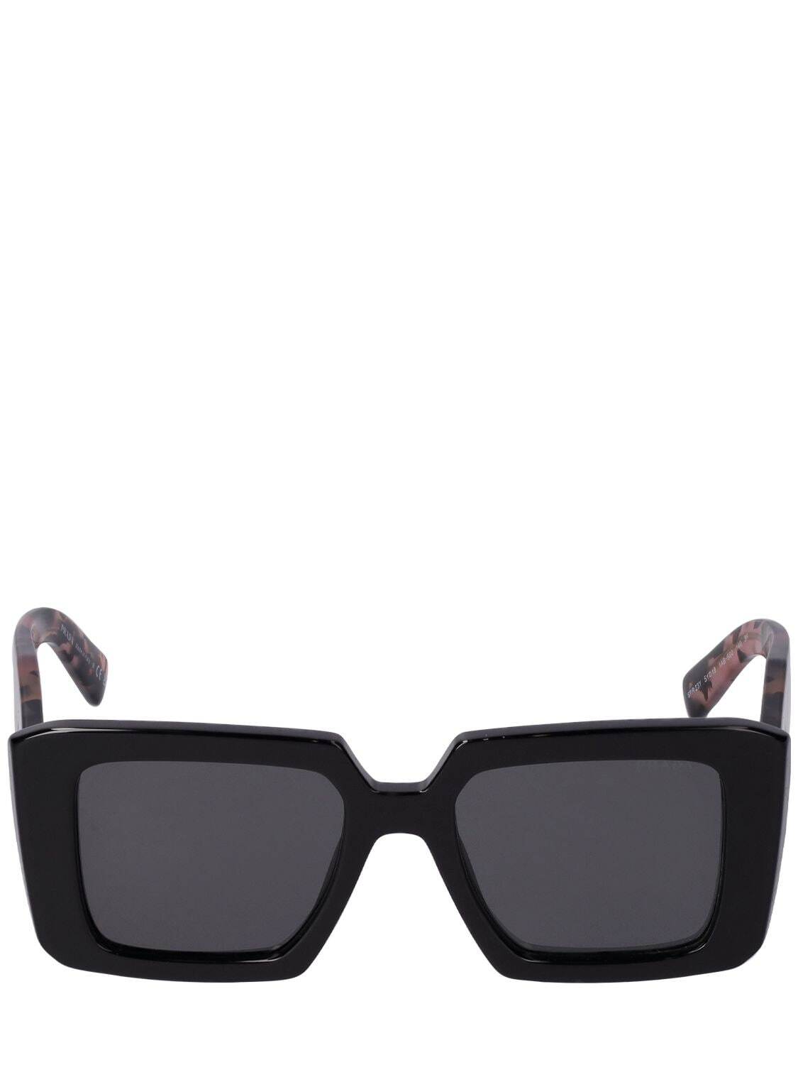 PRADA Symbole Evolution Squared Sunglasses in grey / multi