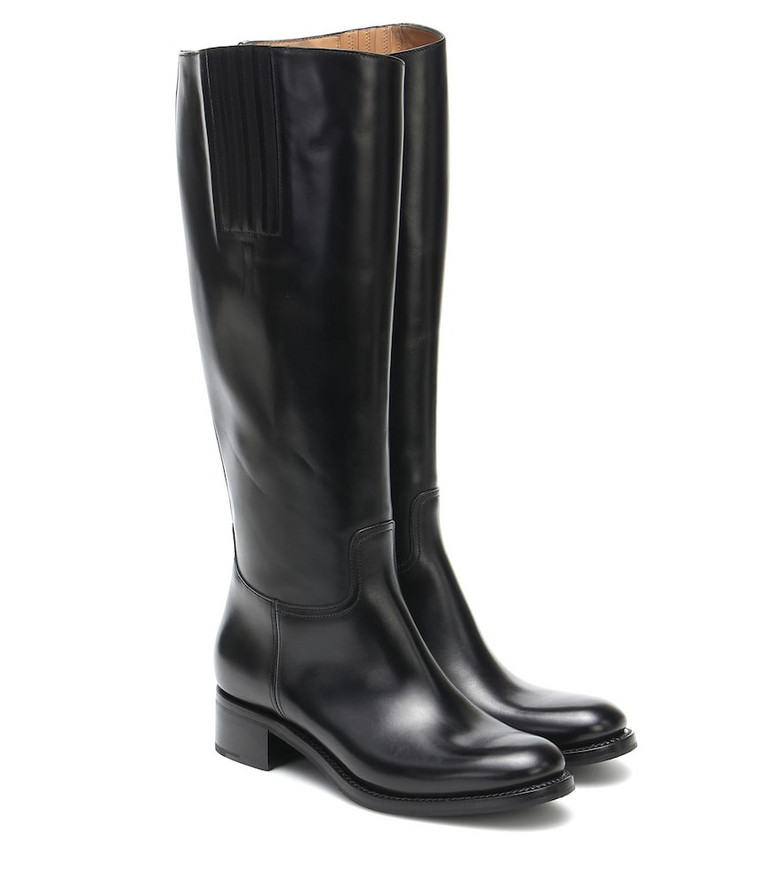 Church's Elizabeth knee-high leather boots in black