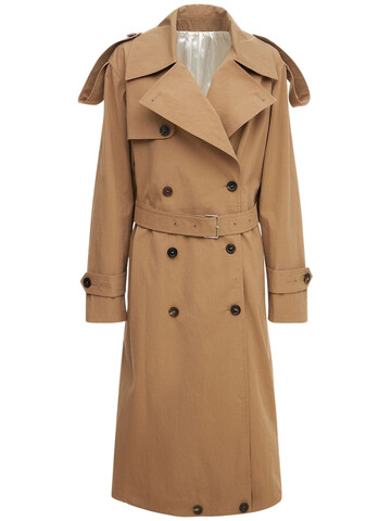PETER DO Cotton Canvas Trench Coat in camel