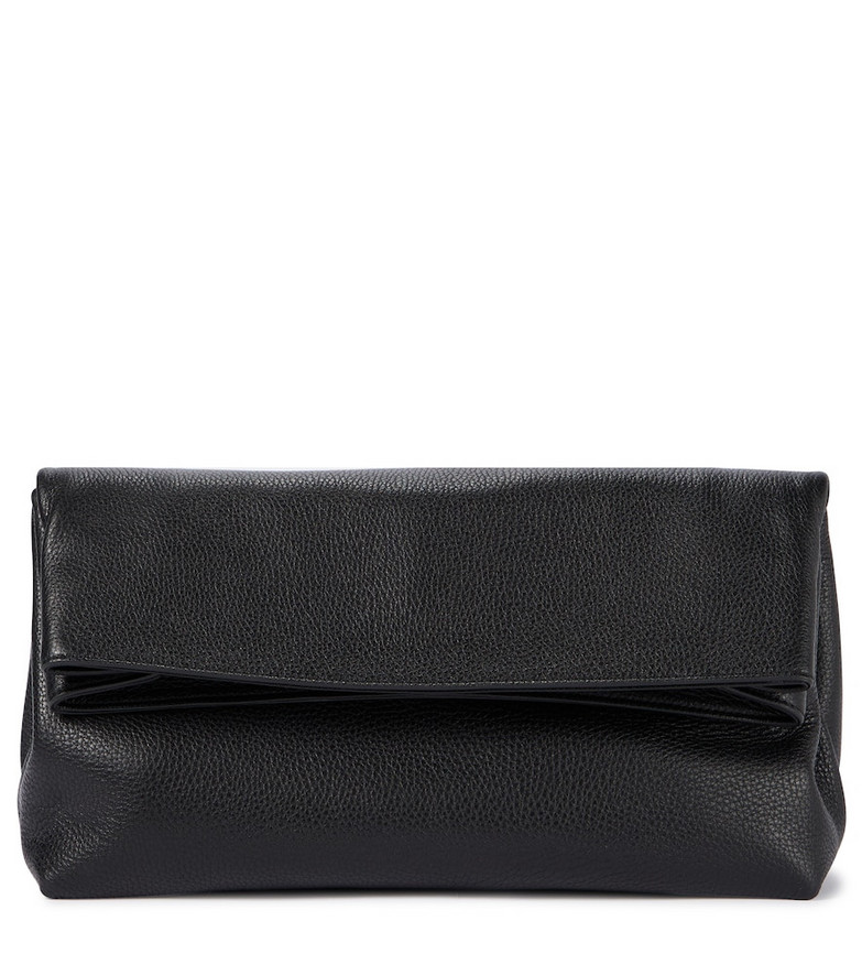 Gabriela Hearst Phoebe leather clutch in black