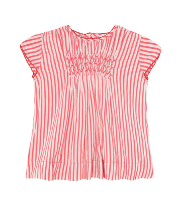 Caramel Baby Clapham striped dress in red
