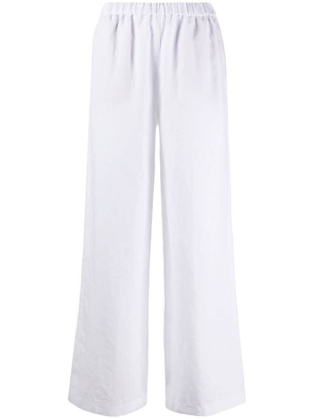 Aspesi elasticated waist palazzo pants in white