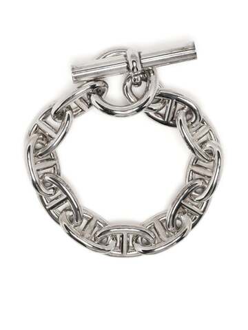 hermès pre-owned chaîne d'ancre gm bracelet - silver