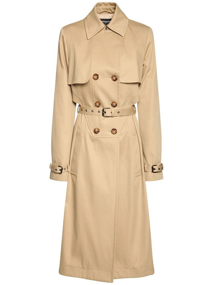 Skirted Double-breasted Soft Trench Coat
