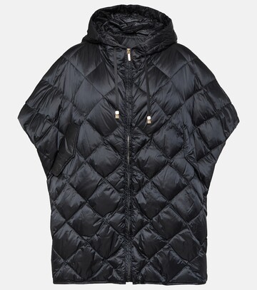 max mara the cube treman quilted puffer cape in black