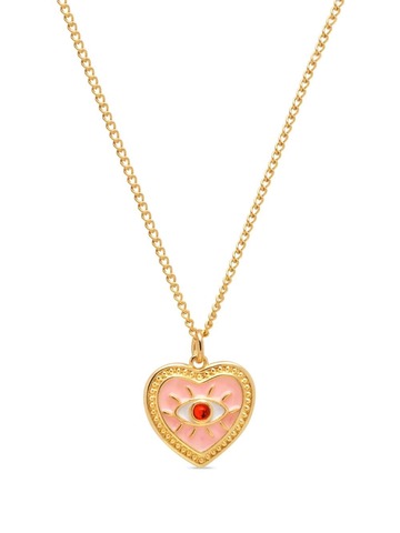 nialaya jewelry heart-pendant necklace - gold