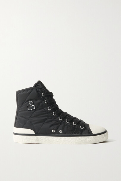 Isabel Marant - Benkeen Quilted Shell High-top Sneakers - Black