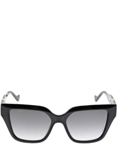 Gucci Chain Cat-eye Sunglasses in black / grey