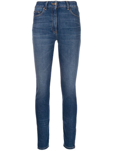 Moschino faded skinny jeans in blue