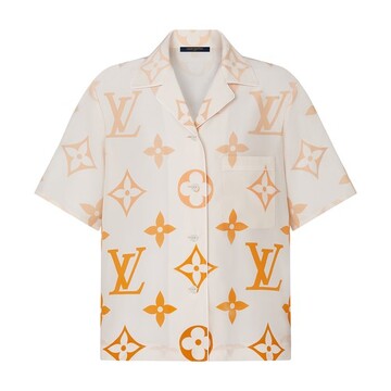 Louis Vuitton Monogram Ombré Silk Pajama Top in orange