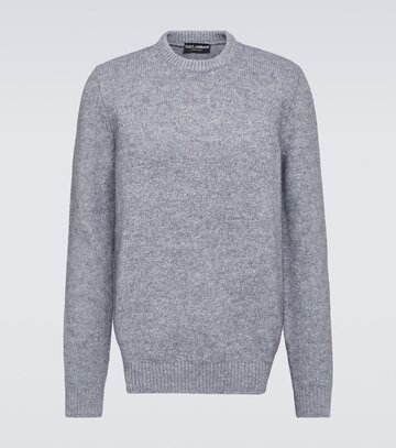 dolce&gabbana wool-blend sweater in grey