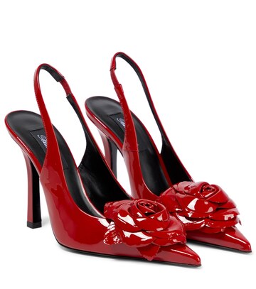 Blumarine Patent leather slingback pumps in red