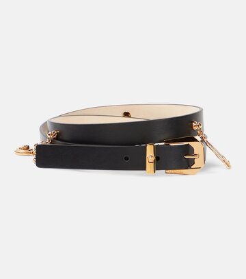 Versace Medusa Heritage embellished leather belt in black