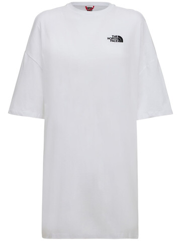 THE NORTH FACE Cotton T-shirt Dress in white