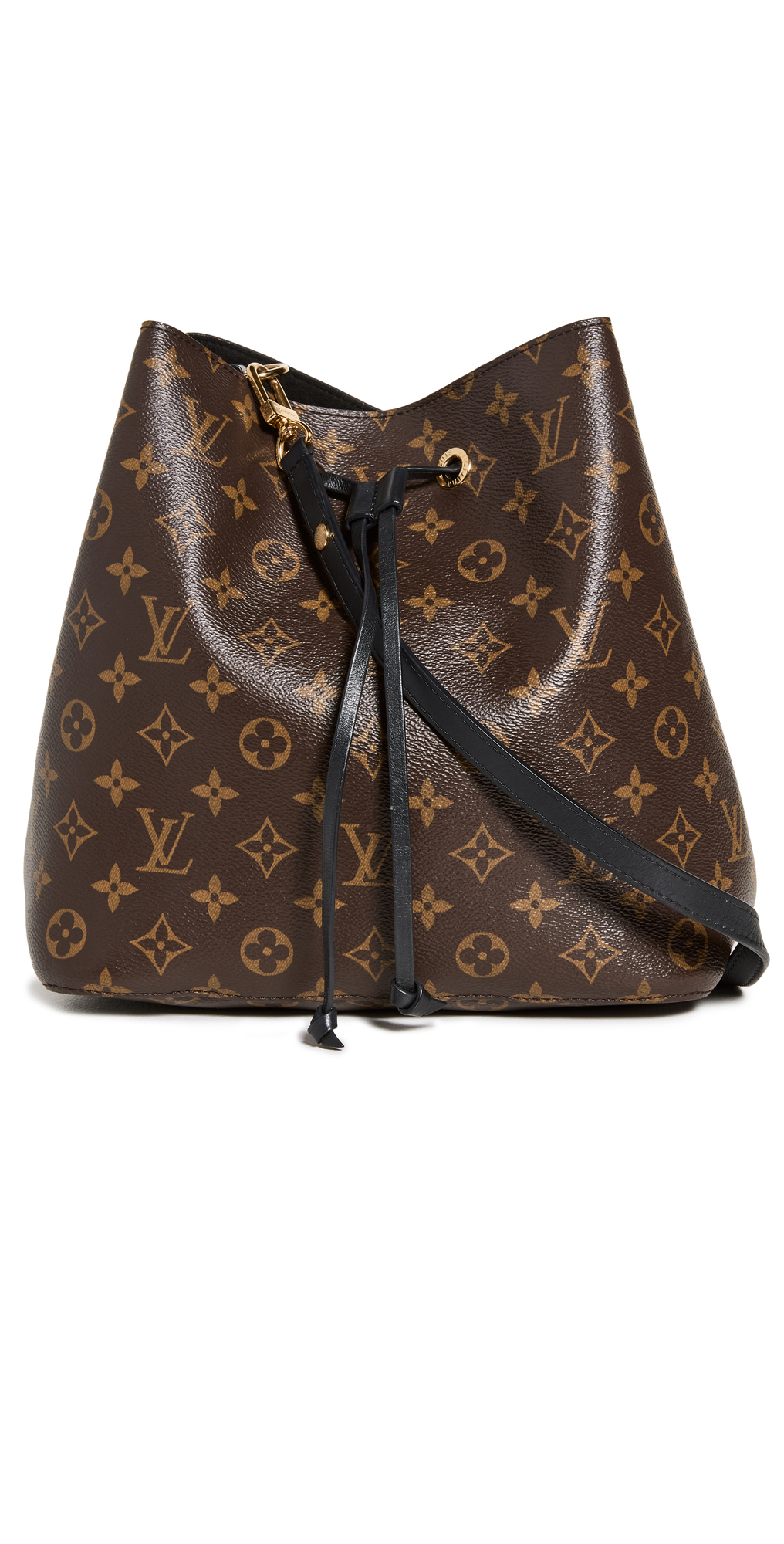 What Goes Around Comes Around Louis Vuitton Back Monogram Neonoe Bag in black