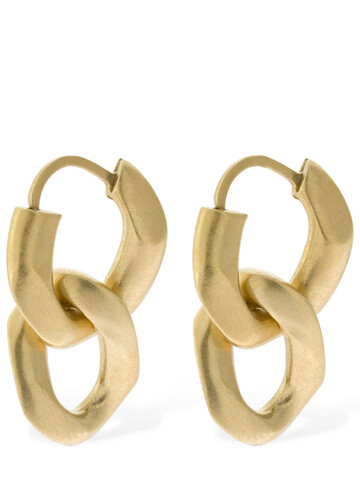MAISON MARGIELA Double Chain Earrings in gold