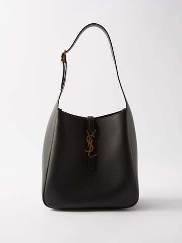 saint laurent - le 5 à 7 small leather shoulder bag - womens - black