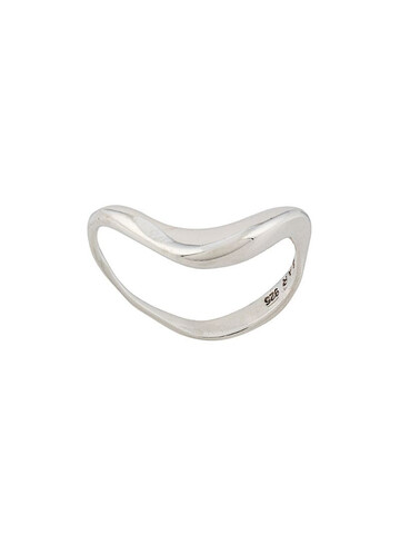 BAR JEWELLERY large Wave ring in silver