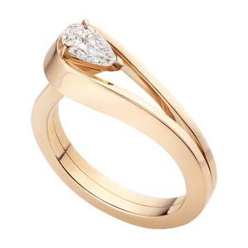 Repossi Serti Inversé Ring in gold / pink