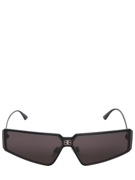 BALENCIAGA Shield Metal Sunglasses in black
