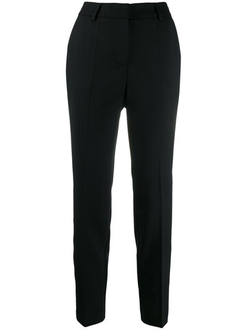 p.a.r.o.s.h. cropped slim-fit trousers in black