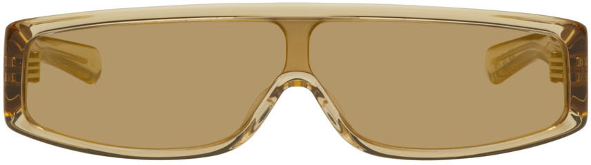 FLATLIST EYEWEAR SSENSE Exclusive Beige Slice Sunglasses in brown / sand