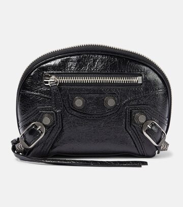 Balenciaga Le Cagole Mini leather pouch in black