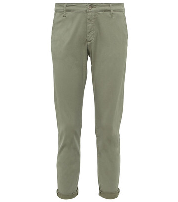 Ag Jeans Caden mid-rise straight chinos in green