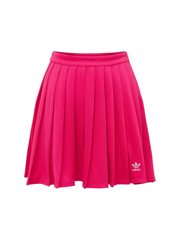 ADIDAS ORIGINALS Recycled Tech Pleated Skirt in fuchsia