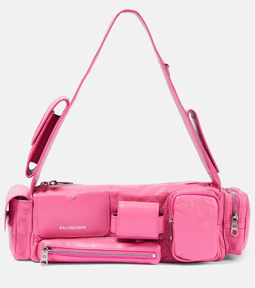 Balenciaga Superbusy XS leather shoulder bag in pink