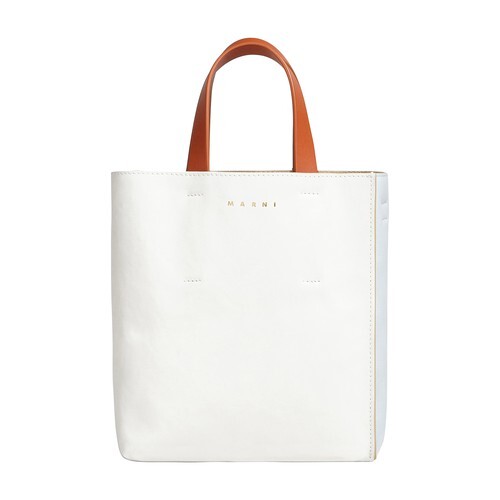 Marni Mini Museo Soft verticaltote bag in white