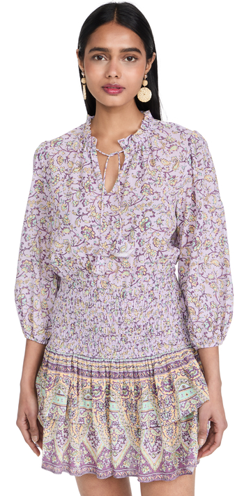 Shoshanna Ellora Dress in lavender / beige