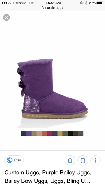 purple sparkle ugg boots