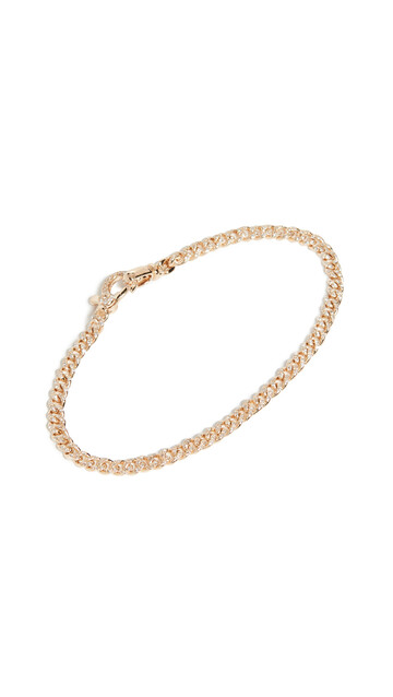 Shay Baby Pave Link Bracelet in gold / yellow