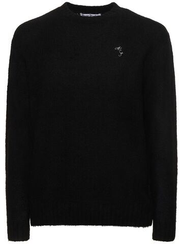 acne studios kowy wool knit sweater in black