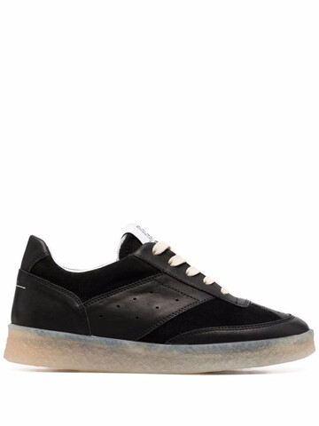 mm6 maison margiela replica low-top sneakers - black