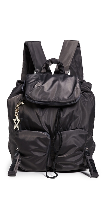 see by chloe joyrider nylon backpack minimal gray one size