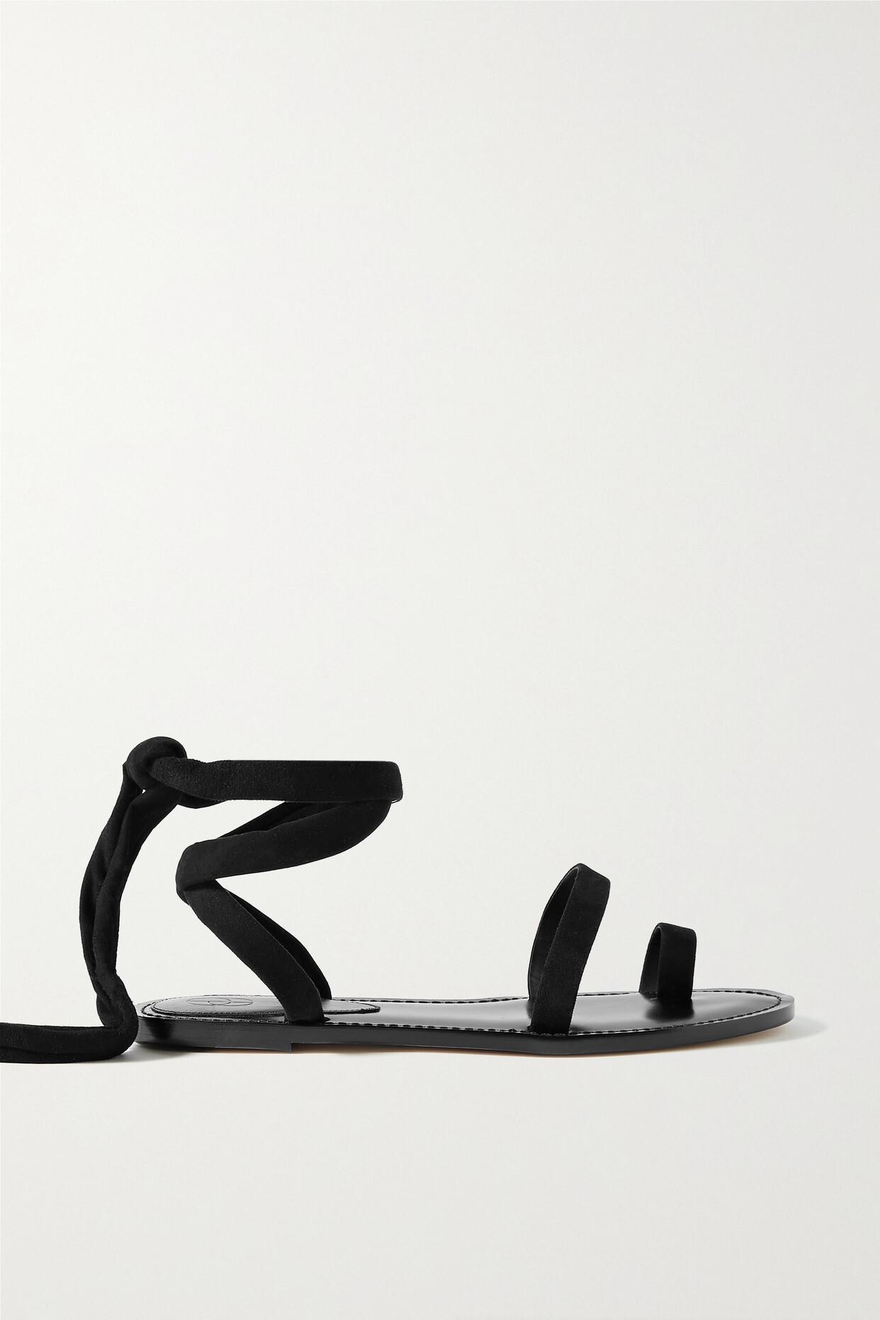 Porte & Paire - Suede Sandals - Black