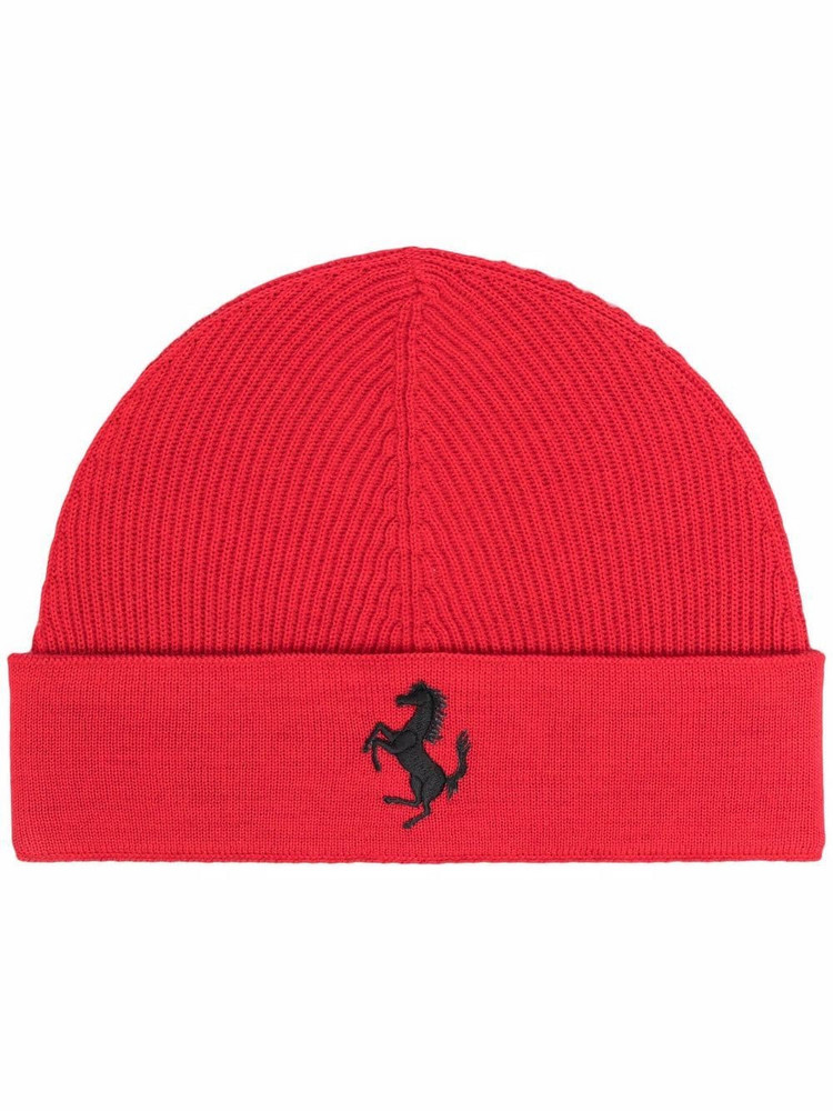 Ferrari reversible embroidered-logo hat in red