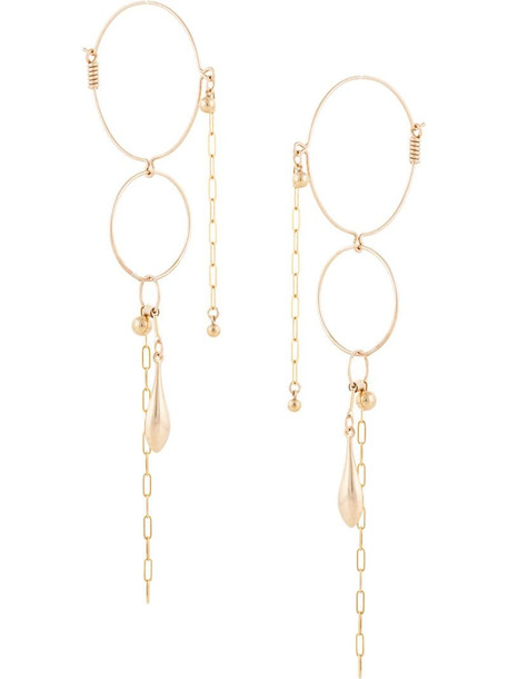 Petite Grand Multi Layer hoop earrings in gold