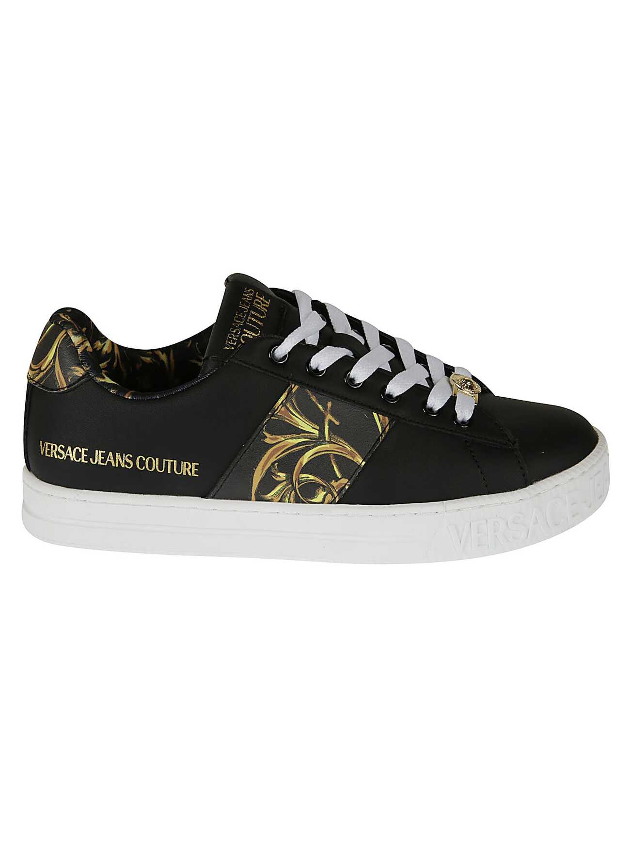 Versace Jeans Couture Fondo Court Sneakers in black