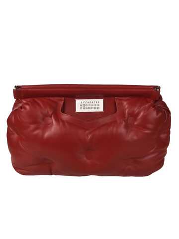 Maison Margiela Quilted Clutch in red