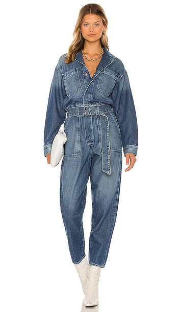 AG Adriano Goldschmied Ryleigh Jumpsuit in Blue